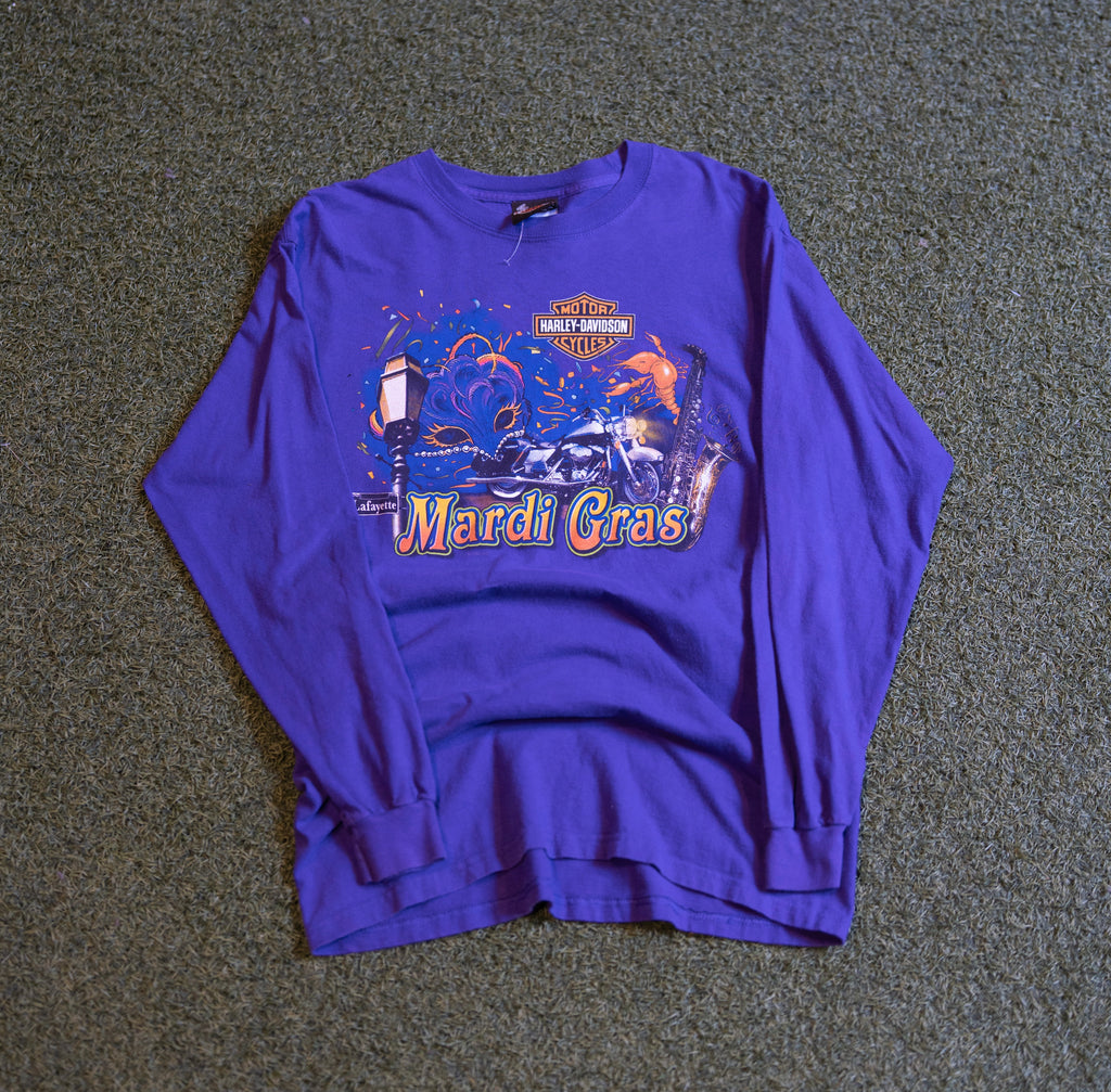 Harley Mardi Gras Long Sleeve T-shirt