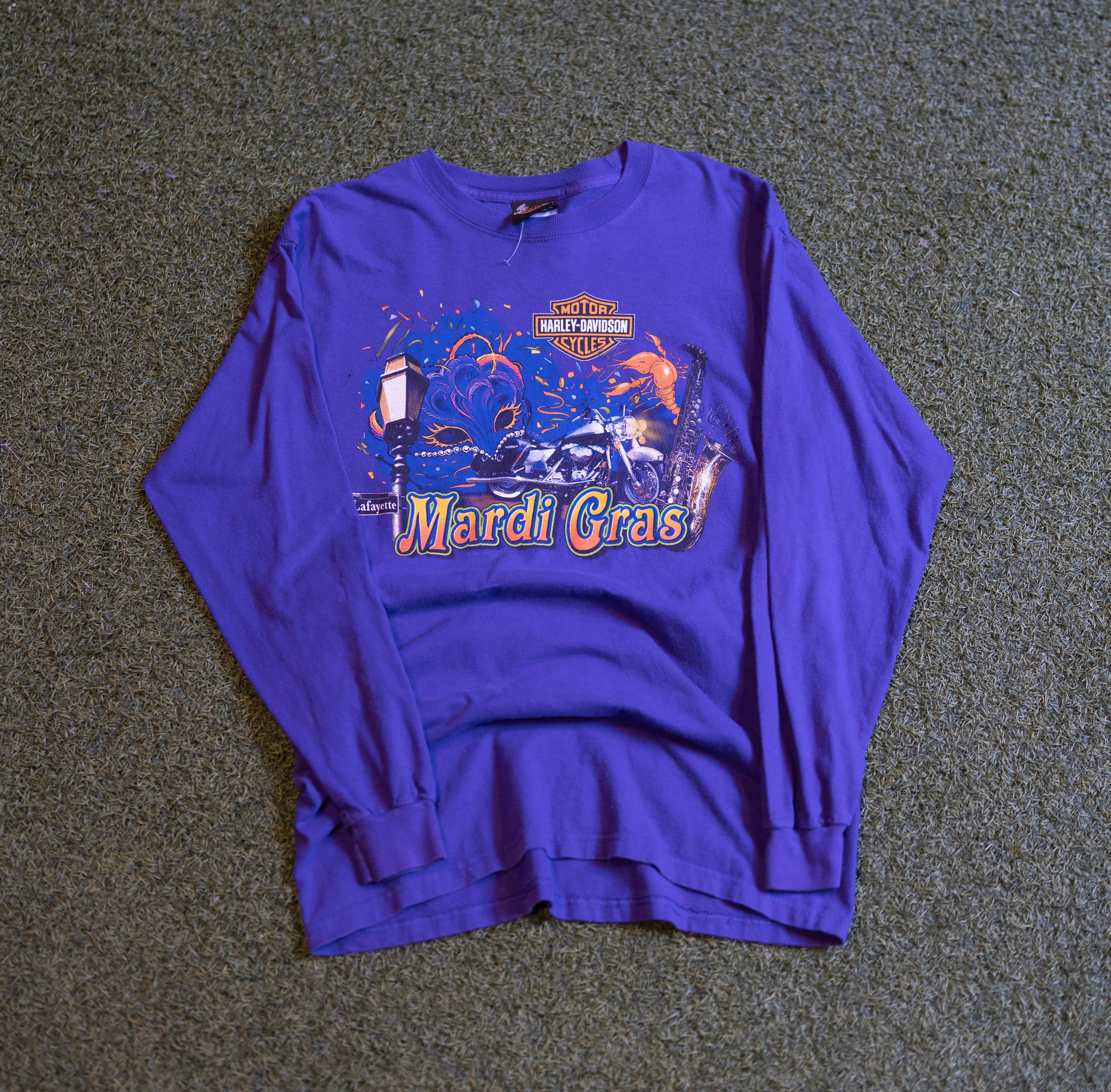 Harley Mardi Gras Long Sleeve T-shirt