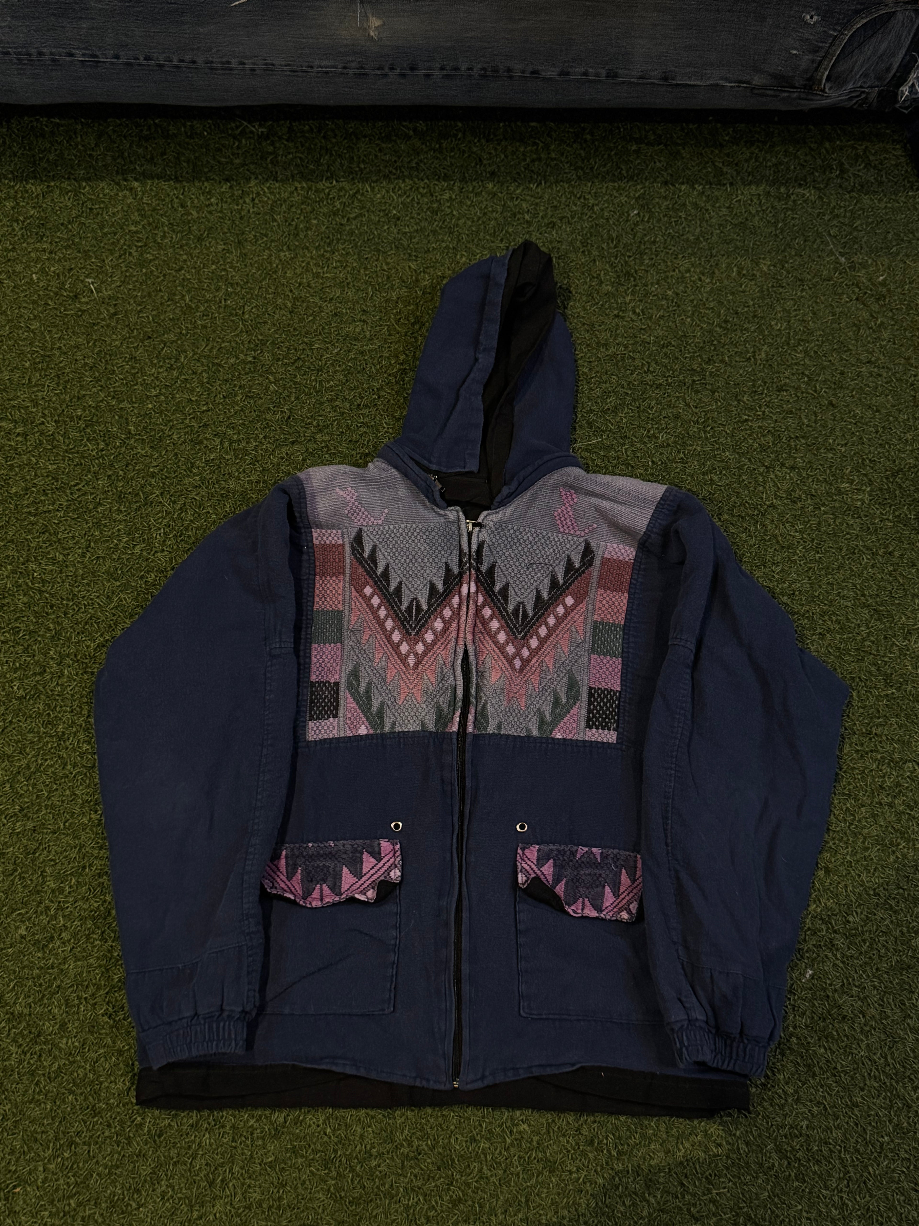Aztec Style Zip Up Jacket