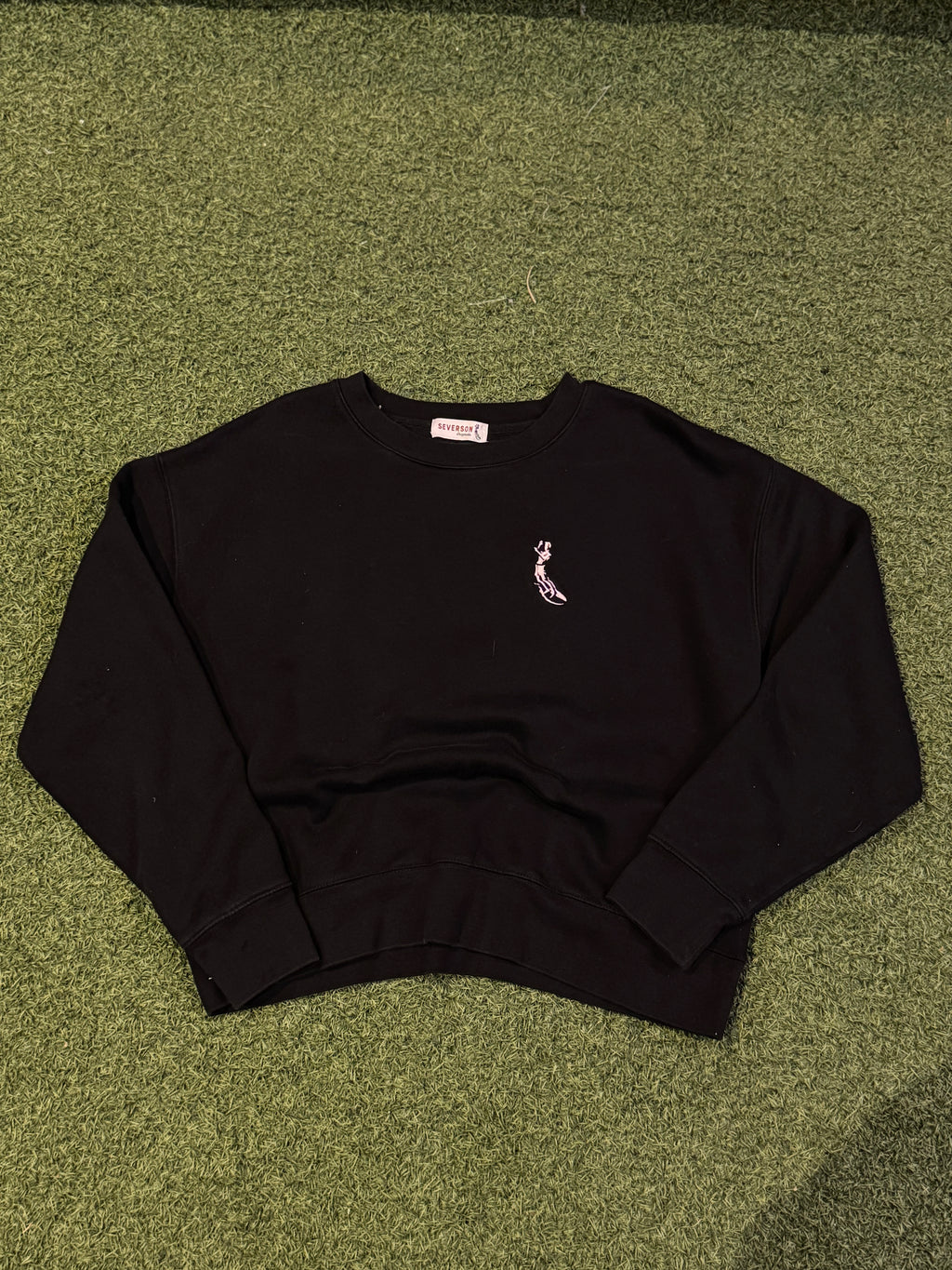 Severson Surf Black Crewneck