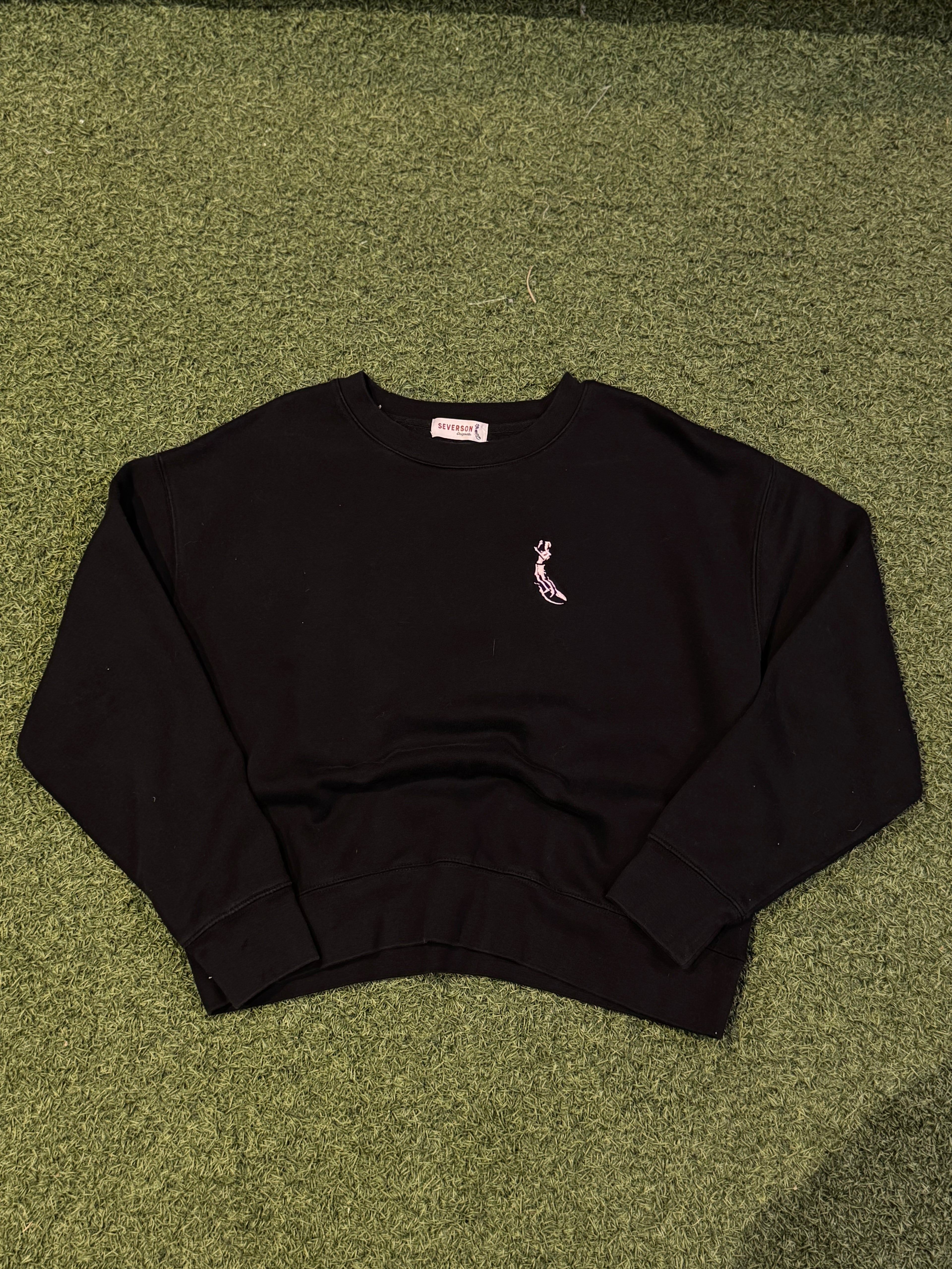 Severson Surf Black Crewneck
