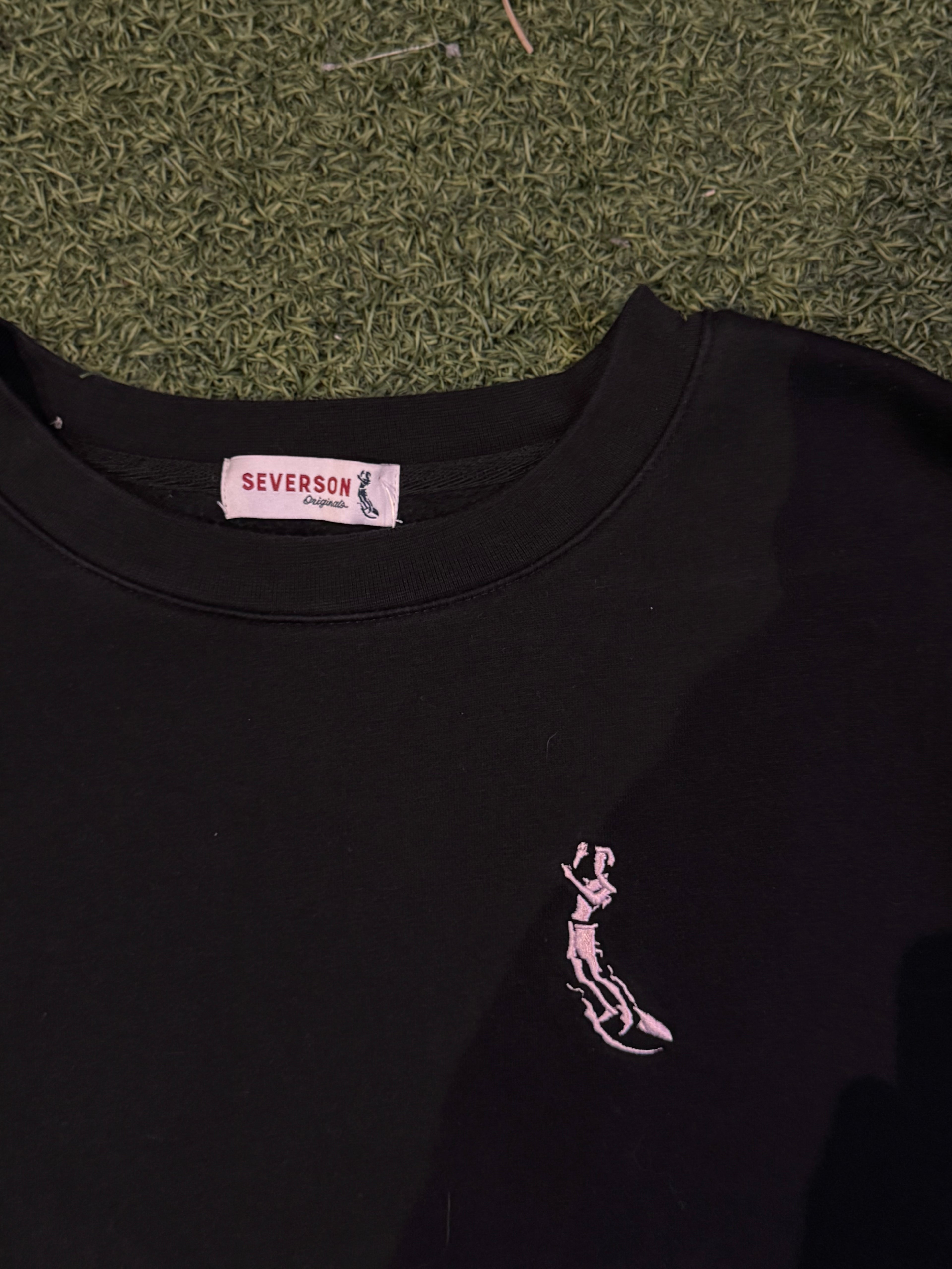 Severson Surf Black Crewneck