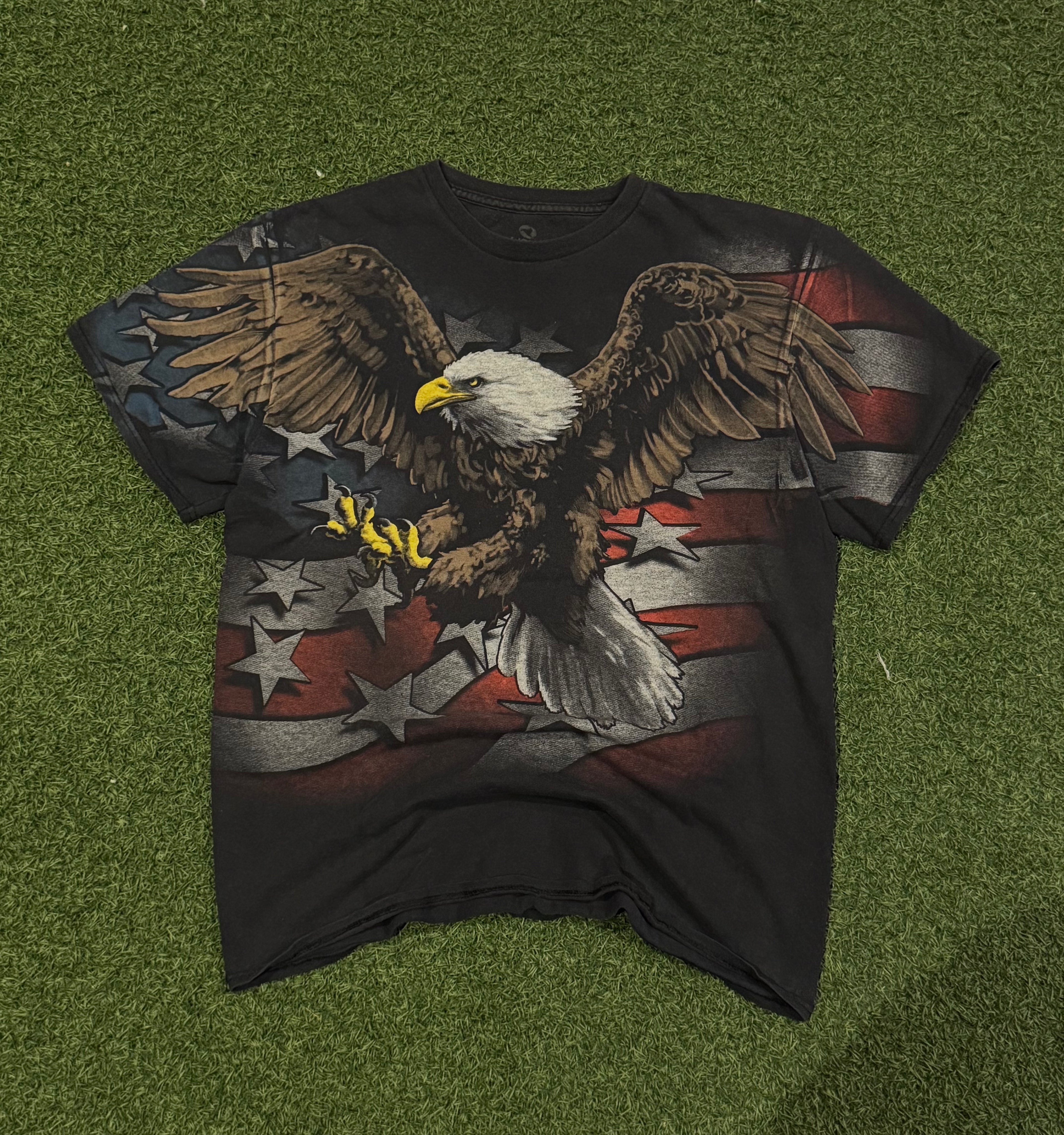 Y2k American Flag/ Eagle Graphic T-shirt