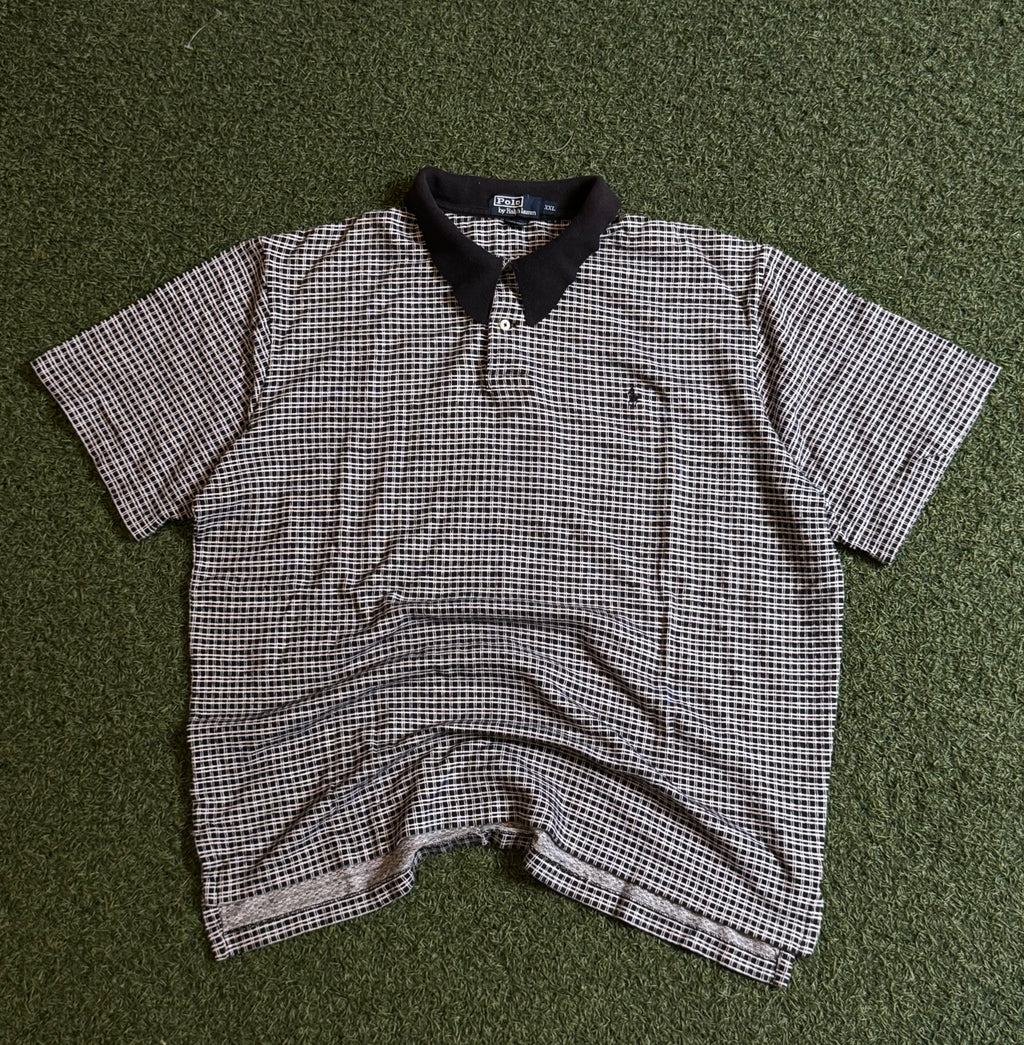 Y2K Ralph Lauren Checkered Polo T-shirt