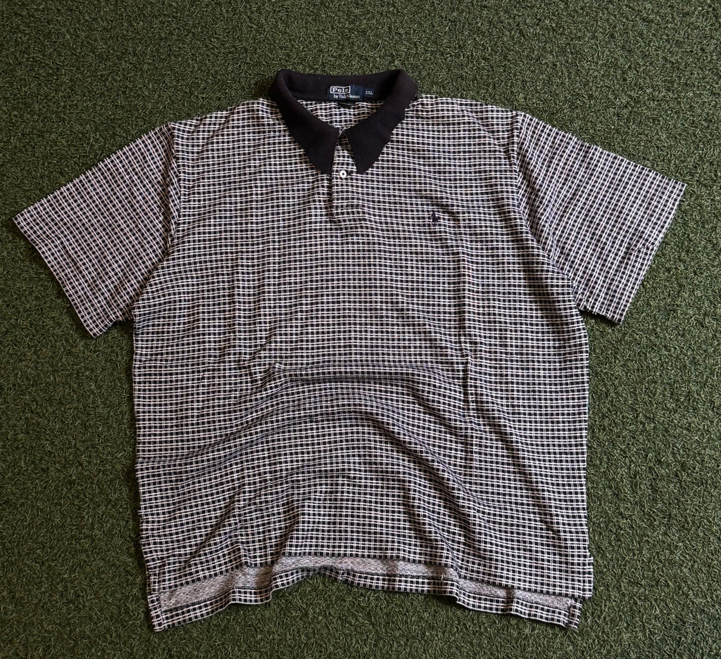 Y2K Ralph Lauren Checkered Polo T-shirt