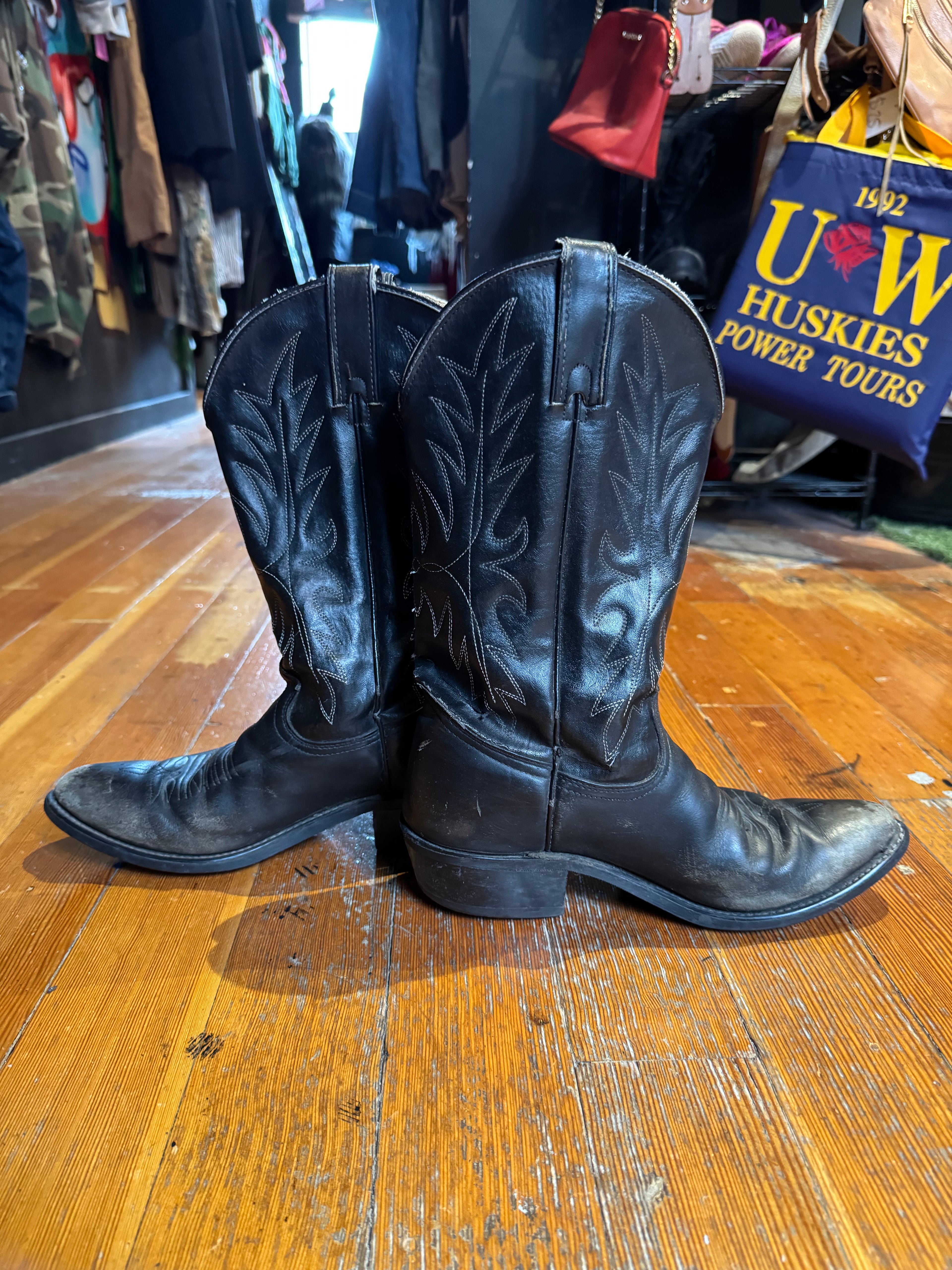Vintage Leather Wrangler Boots