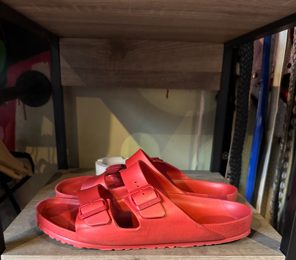 Red Rubber Birkenstocks