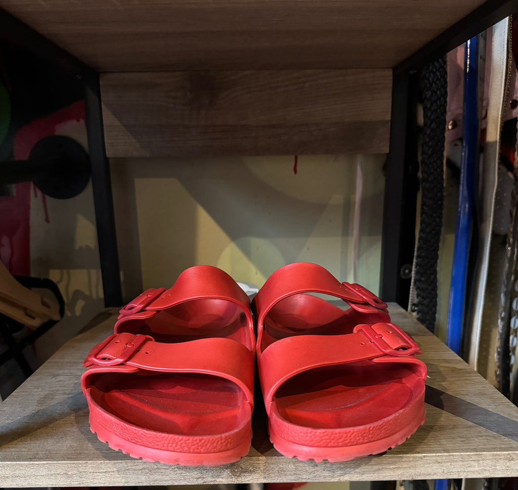 Red Rubber Birkenstocks