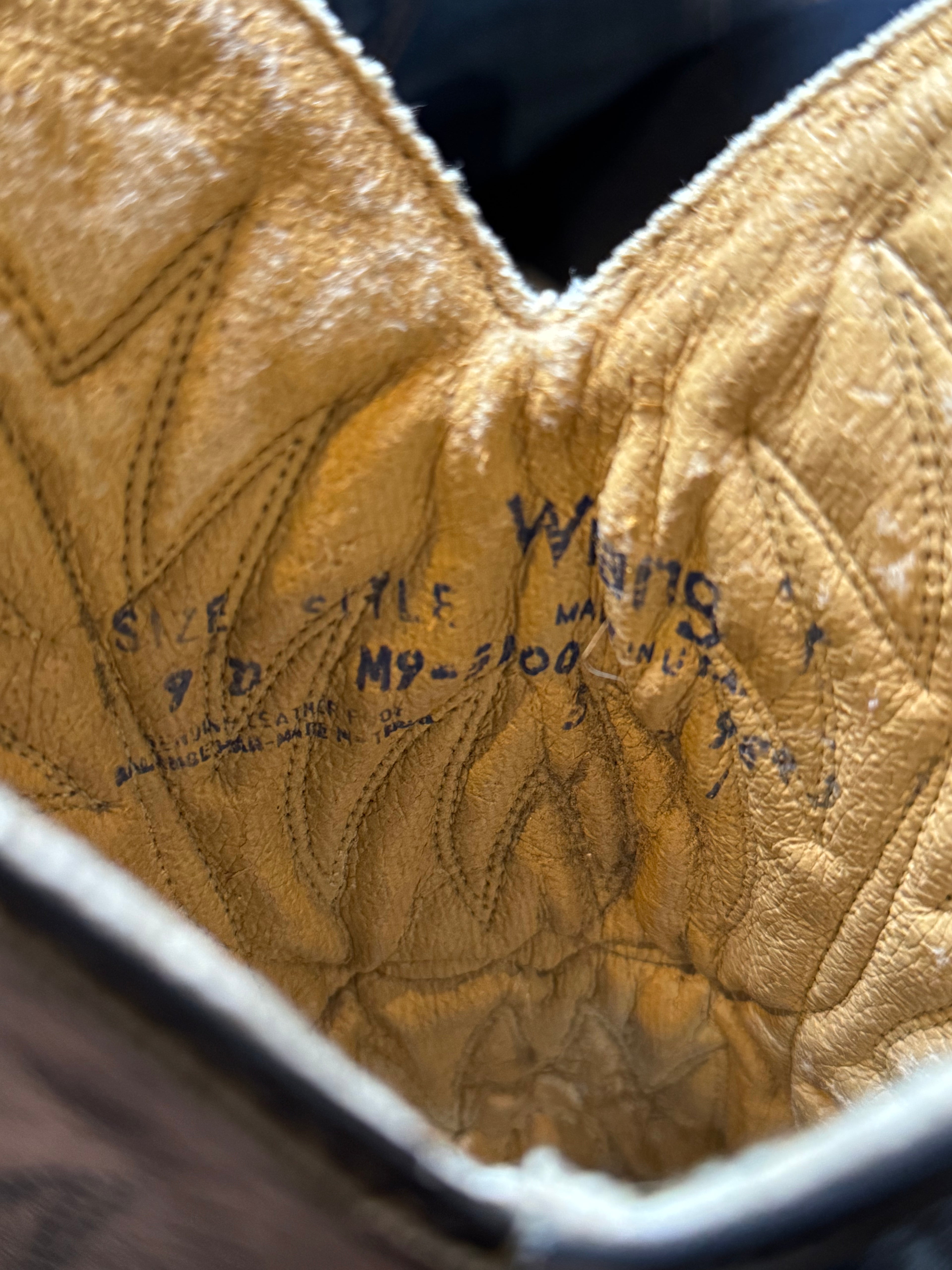 Vintage Leather Wrangler Boots